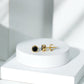 1.6 Carat Created Black Diamond Solitaire Stud Earring in Bezel Setting