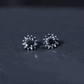 Lab Grown Black Diamond Statement Flower Earrings