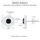 Pendientes Geométricos de Ónix Negro Auténtico con Diamantes