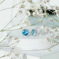 Natural 1.6 Carat Aquamarine Stud Earrings in Bezel Setting