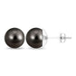15 Carat Elegant Tahitian Pearl Solitaire Stud Earrings in Bead Set