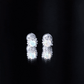 Classic Ethiopian Opal Stud Earrings with Diamond Halo