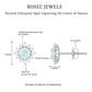 Classic Ethiopian Opal Stud Earrings with Diamond Halo