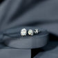 Classic Ethiopian Opal Stud Earrings with Diamond Halo