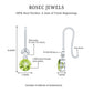 1 Carat Round Peridot and Moissanite Drop Earrings with Fish Hook