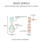 Genuine 1.8 Carat Ethiopian Opal Drop Dangle Earrings with Diamond Halo