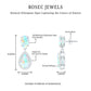 Genuine 1.8 Carat Ethiopian Opal Drop Dangle Earrings with Diamond Halo