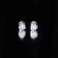 1.5 Carat Natural Ethiopian Opal Heart Earrings with Diamond Halo