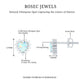 1.5 Carat Natural Ethiopian Opal Heart Earrings with Diamond Halo