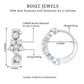 Certified Diamond Flower Hoop Earrings For Women