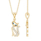 Certified Diamond Kitty Necklace For Women