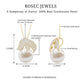 Certified Freshwater Pearl Bridal Necklace with Lab Diamond