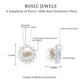 Freshwater Pearl and Moissanite Flower Chain Necklace
