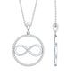 Diamonds Infinity Eternity Pendant Necklace