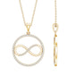Diamonds Infinity Eternity Pendant Necklace