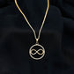 Diamonds Infinity Eternity Pendant Necklace