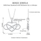 Natural Diamond Infinity Heart Necklace For Her