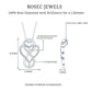 Brilliant Cut Diamond Infinity Heart Necklace for Women
