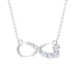 Diamond Infinity Pendant Necklace For Women