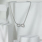 Diamond Infinity Pendant Necklace For Women