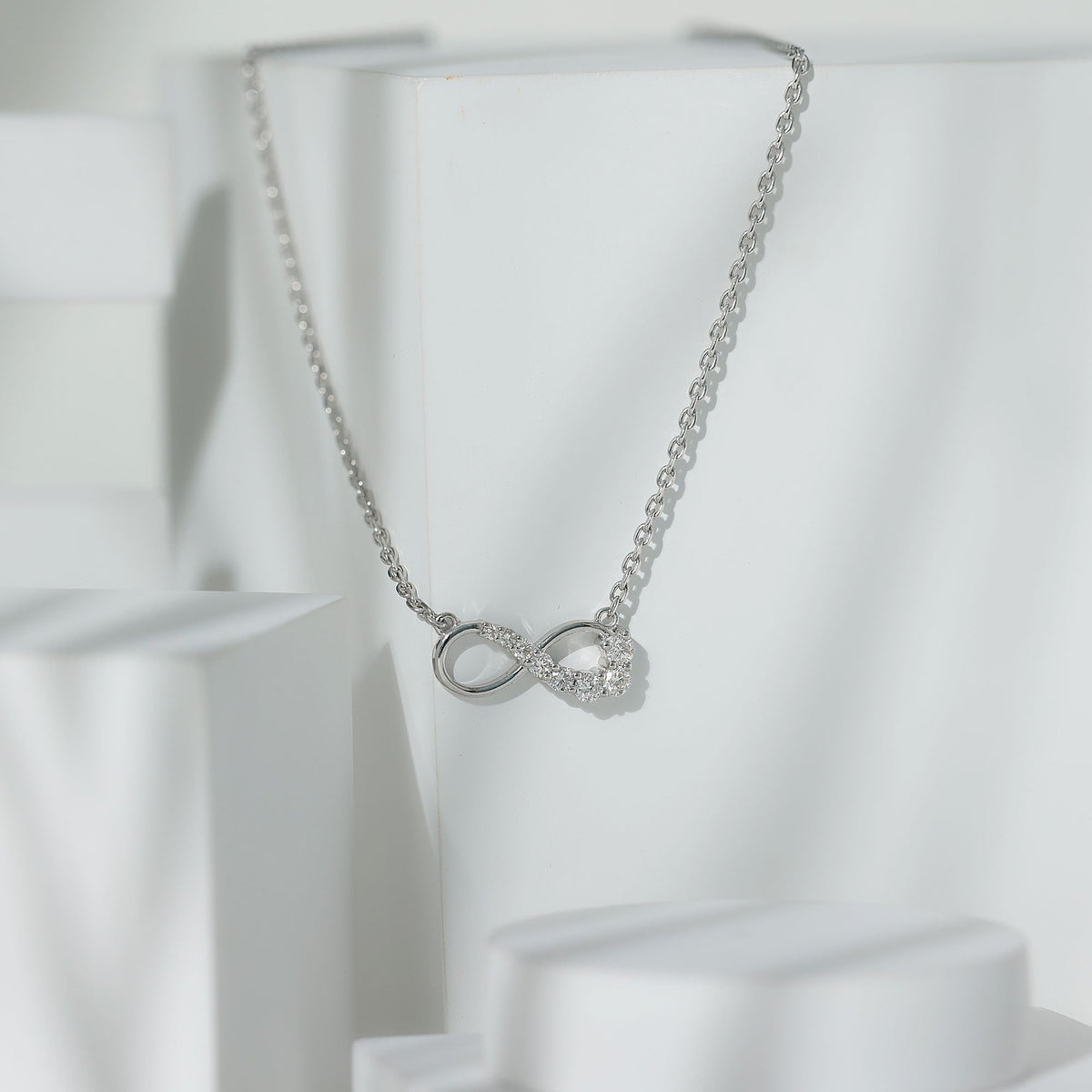 Diamond Infinity Pendant Necklace For Women