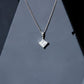 3 CT Princess Cut Moissanite Solitaire Pendant Necklace For Women