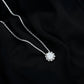 2 Carat Round Cut Lab Grown Diamond Starburst Necklace