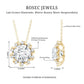 2 Carat Round Cut Lab Grown Diamond Starburst Necklace