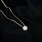 2 Carat Round Cut Lab Grown Diamond Starburst Necklace