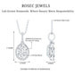 1 Carat Oval Lab Grown Diamond Teardrop Halo Necklace For Women