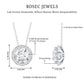 Certified 2 Carat Circle Lab Grown Diamond Necklace With Halo
