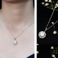 Certified 2 Carat Lab Grown Diamond Bridal Necklace For Bride