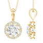 Certified 2 Carat Lab Grown Diamond Bridal Necklace For Bride