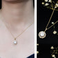 Certified 2 Carat Lab Grown Diamond Bridal Necklace For Bride