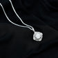 2 Carat Lab Grown Diamond Double Halo Necklace With Decorated Bail