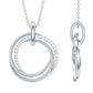 Certified Diamond Eternity Circle Necklace For Her