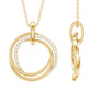 Certified Diamond Eternity Circle Necklace For Her