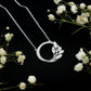 Marquise and Round Cut Moissanite Leaf Eternity Necklace