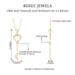 Diamond Heart Key Pendant Necklace For Women
