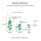 Nature Inspired Emerald and Diamond Dangle jewelry Set