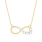 Certified Moissanite Infinity Necklace