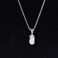 Oval and Round Cut Moissanite Pendant Necklace for Women