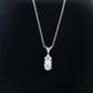 Oval and Round Cut Moissanite Pendant Necklace for Women