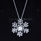 Certified Moissanite Snowflake Pendant Necklace With Chain