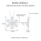 Certified Moissanite Snowflake Pendant Necklace With Chain