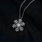 Certified Moissanite Snowflake Pendant Necklace With Chain