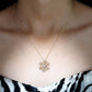 Certified Moissanite Snowflake Pendant Necklace With Chain