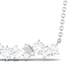 1.5 Ctw Round and Baguette Cut Moissanite Cluster Bar Necklace