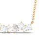 1.5 Ctw Round and Baguette Cut Moissanite Cluster Bar Necklace