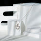 Certified Moissanite Open Heart Pendant